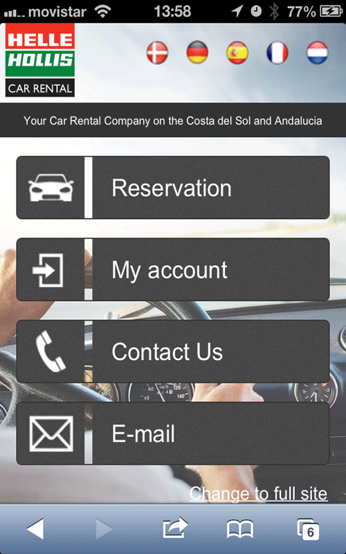 Helle Hollis Mobil Site