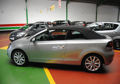 VW golf cabriolet Malaga med softtop Helle Hollis