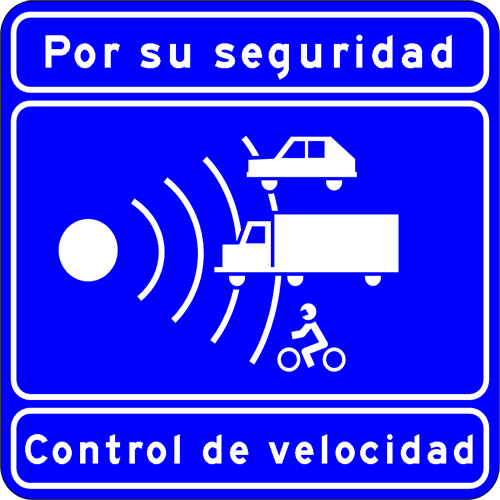 Speed camera in spain