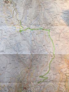Map Pico de Veleta Mulhacen