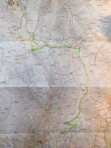 Map Pico de Veleta Mulhacen