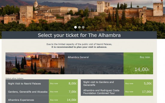 Alhambra ticket