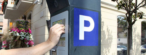 Blue parking zone