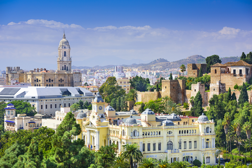 Malaga skyline