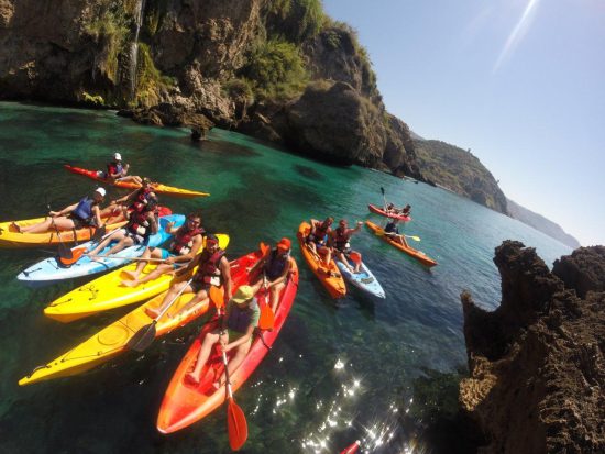 kayak paddle in spain water sport