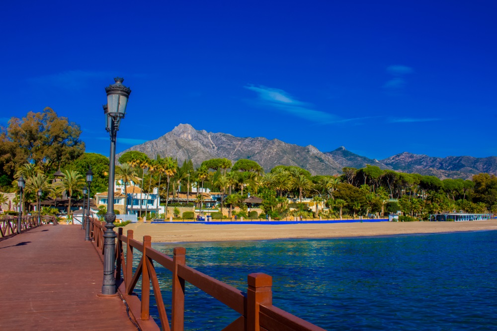 Marbella wooden pier