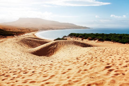 Bolonia sand dune in Cadiz
