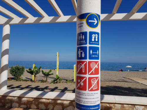 App beach capacity Costa del Sol
