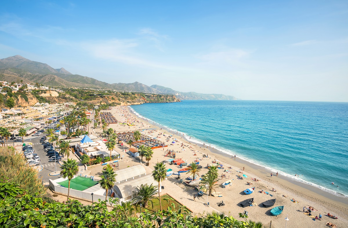 Nerja beach in Costa del Sol