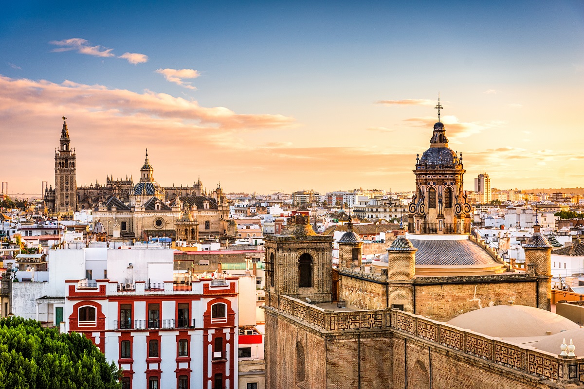 Sunset over Seville