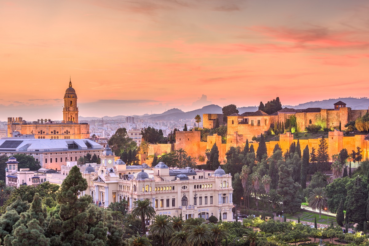 Malaga skyline