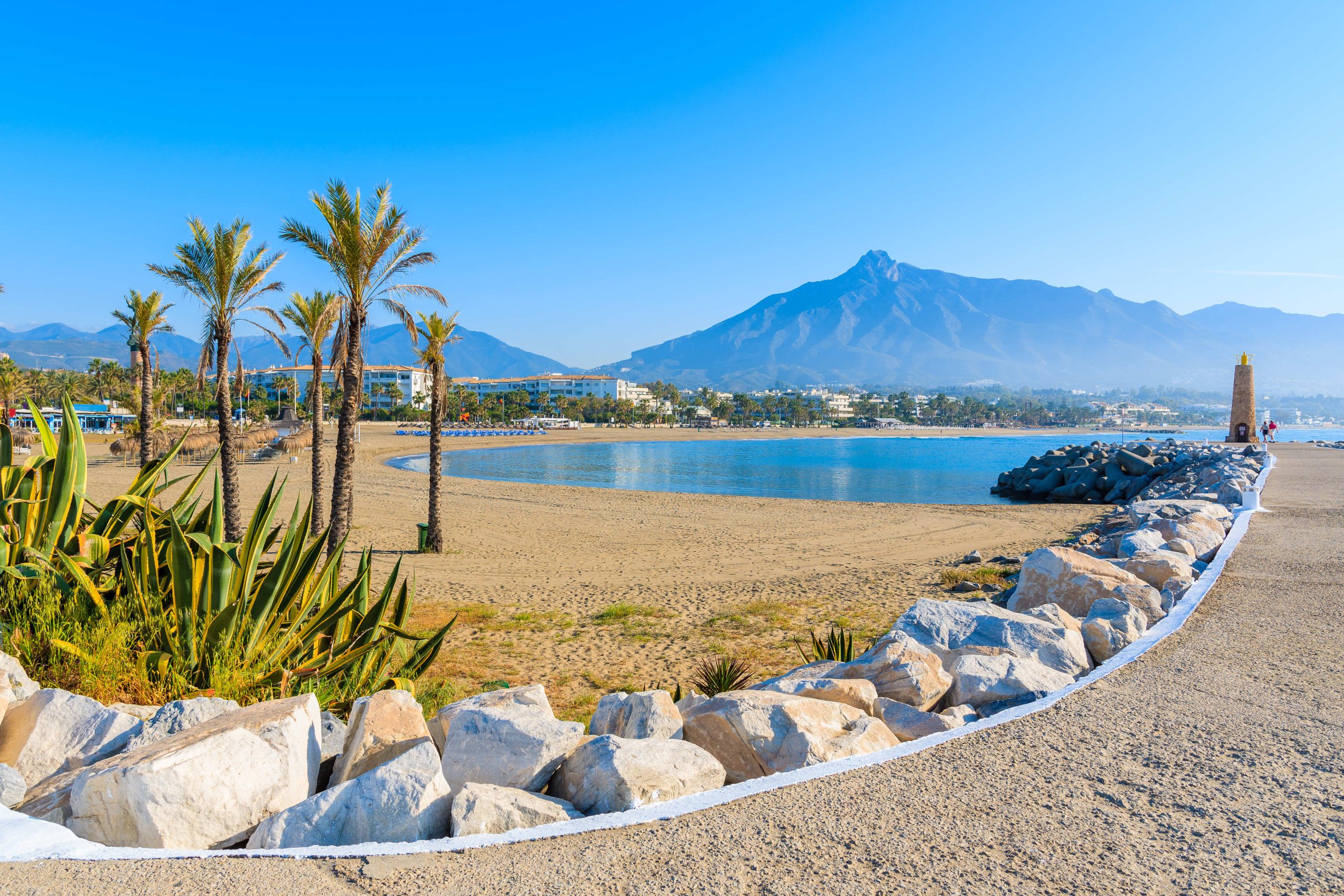 A beach in Puerto Banús, Marbella