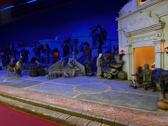 Municipal Nativity Scene in Málaga Traditional nativity scene with porcelain figures at Málaga City Hall