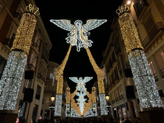 Christmas Lights on Calle Larios, Málaga 2024 Spectacular Christmas lights on Calle Larios in Málaga 2024